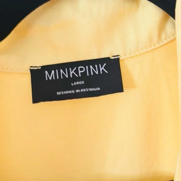 MINKPINK Ayla Scalloped Playsuit-Pineapple - Picture 2 of 7